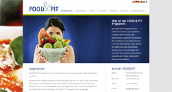 Desktop Screenshot of foodandfit.ch