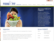 Tablet Screenshot of foodandfit.ch